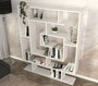 Hanah Home Estantería Escandinava Blanca 124.8x149.4x22 cm